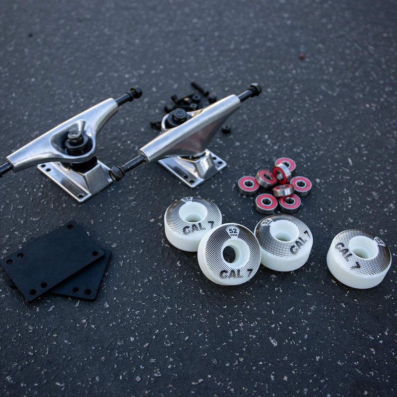 Cal 7 Skateboard Complete Combo with 139 mm Trucks, 52 mm Wheels, Bearings, Durable Skateboard Hardware Kit, Starter Set for Standard Skateboards - Image 3