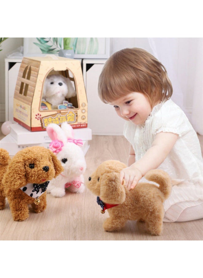 Children's Toy Dog Walking Can Call Baby Simulation Electric Plush Puppy Cute Pet Electronic Dog Girl-Color:Electric Pet Rabbit [OPP Bag] Without Battery  - Image 5