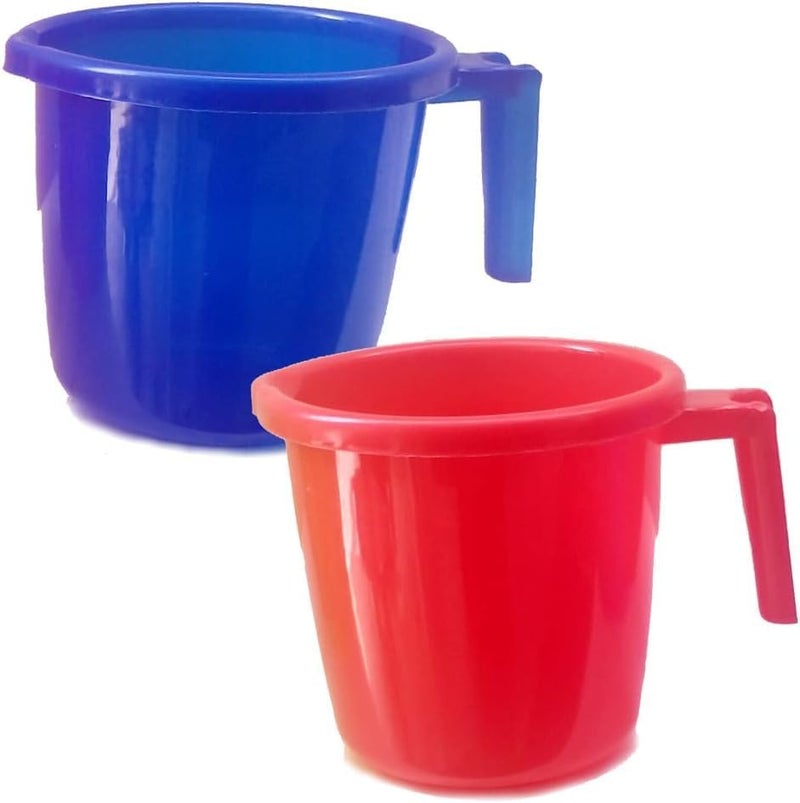 FITTO 1500 ML Plastic Mug with Handle, Durable Lightweight Bathroom Mug for Multipurpose Use, Elegant Design, Large Capacity - Image 2