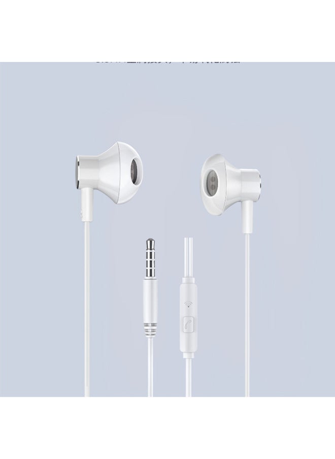 WEKOME/WK Wired Y8 Headset Music Flat Ear 3.5mm Interface Universal Wire Control Type-c Headset With Wheat-Color:3.5MM (white)  - Image 2