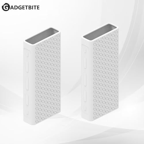 GadgetBite Silicon Soft Cover Case for Mi Power Bank 3i 20000 mAh Battery [Power Bank NOT Included]-White - Image 2
