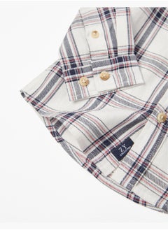 Zippy Zippy Cotton Plaid Shirt For Baby Boys  - Image 4