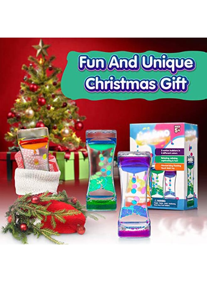 Liquid Motion Bubbler Water Timer Fidget Toy Sensory Toys ADHD Fidget Toy Anxiety Autism Toys Calm Relaxing Desk Toys/Pink yellow - Image 5