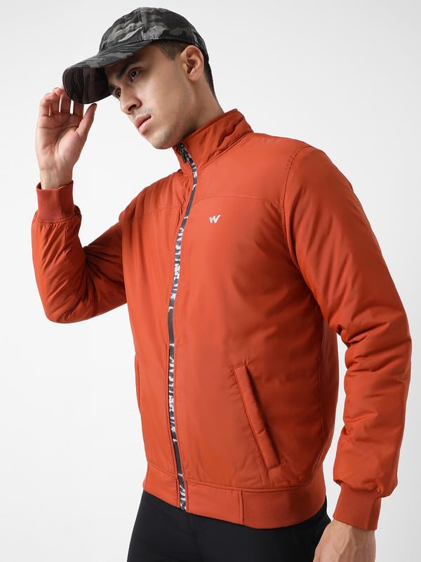 Wildcraft Men Polyester Quilted Jacket (Burnt_Orng, XXXL) - Image 2
