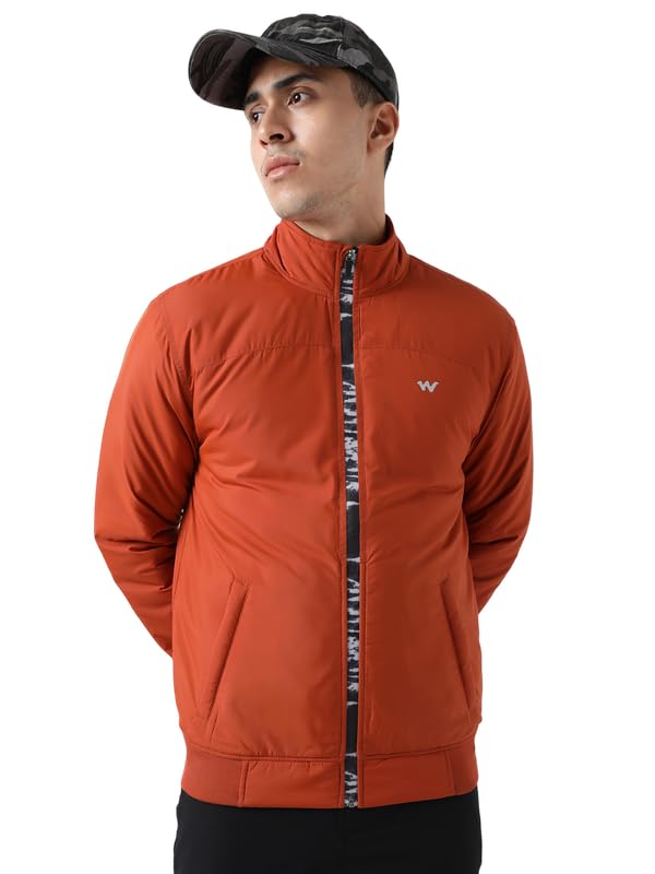 Wildcraft Men Polyester Quilted Jacket (Burnt_Orng, XXXL) - Image 1