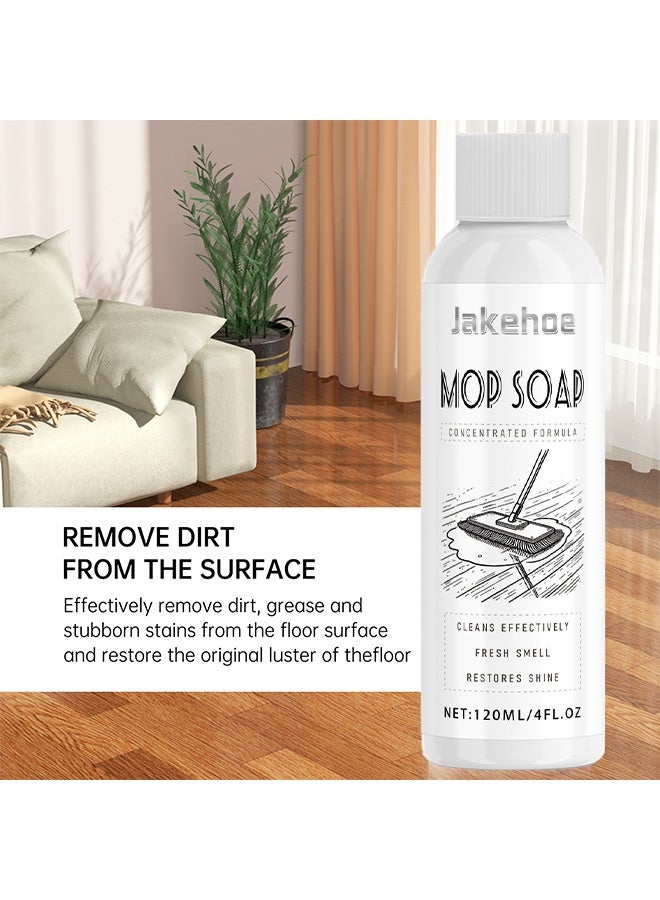 Jakehoe Mop Soap,Upgrade Mop Soap for Floor Cleaning - New Highly Scented Mop Soap - Floor Cleaner for mopping Multi-purpose Mop Soap Household Supplies Cleaner for Home, Kitchen, Bathroom 120ML - Image 3