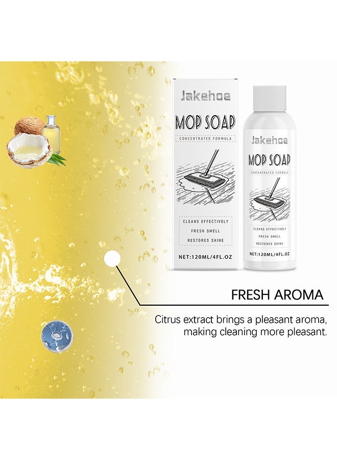 Jakehoe Mop Soap,Upgrade Mop Soap for Floor Cleaning - New Highly Scented Mop Soap - Floor Cleaner for mopping Multi-purpose Mop Soap Household Supplies Cleaner for Home, Kitchen, Bathroom 120ML - Image 5