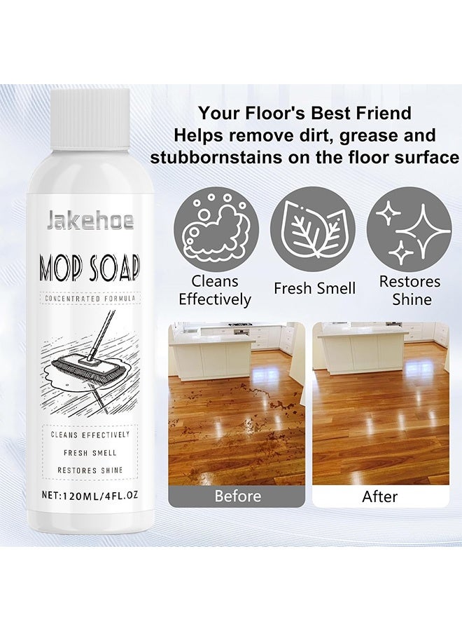 Jakehoe Mop Soap,Upgrade Mop Soap for Floor Cleaning - New Highly Scented Mop Soap - Floor Cleaner for mopping Multi-purpose Mop Soap Household Supplies Cleaner for Home, Kitchen, Bathroom 120ML - Image 2