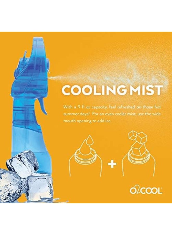 O2COOL O2Cool Deluxe Handheld Battery Powered Water Misting Fan  Light Blue  - Image 4