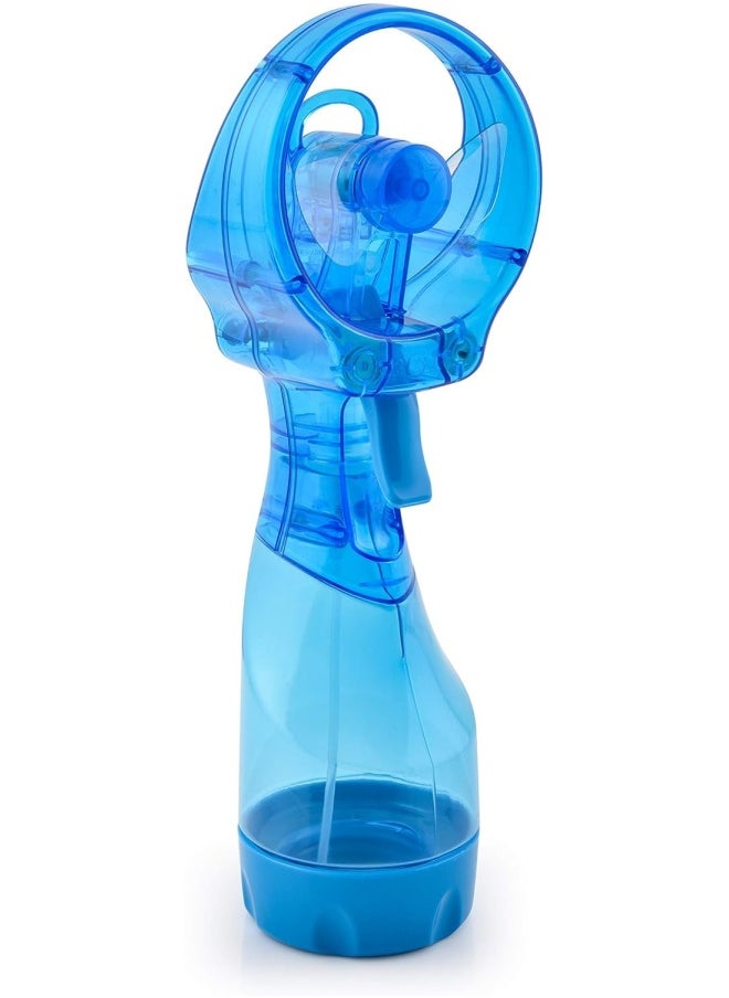 O2COOL O2Cool Deluxe Handheld Battery Powered Water Misting Fan  Light Blue  - Image 1