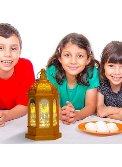 Toy Box Ramadan Decorative LED Light Lanterns Gold Color Light  - Image 3