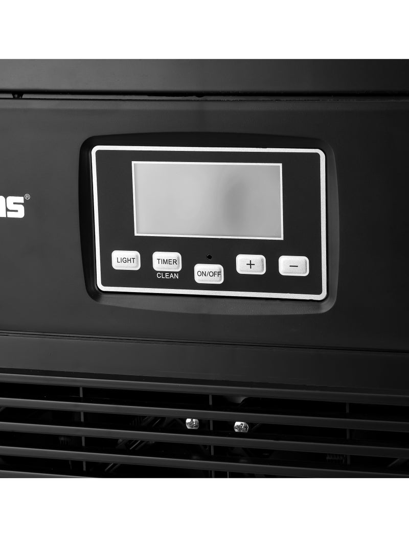 Geepas Automatic Ice Maker, Production Capacity 30 Kg/24 Hrs , Water Container Capacity 1L, Ice Container capacity 4Kg/10L, Auto Shut Off, Drain Plug, Shovel, PE Tube, Drain Tube, Connecter 30 kg 210 W GIM63061 Black - Image 4