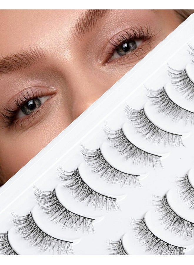 اونلي اول رموش قصيرة رموش طبيعية رموش ناعمة رموش صغيرة رموش طبيعية رموش صناعية رموش وهمية للمبتدئين 10 أزواج Dm08 - Image 1