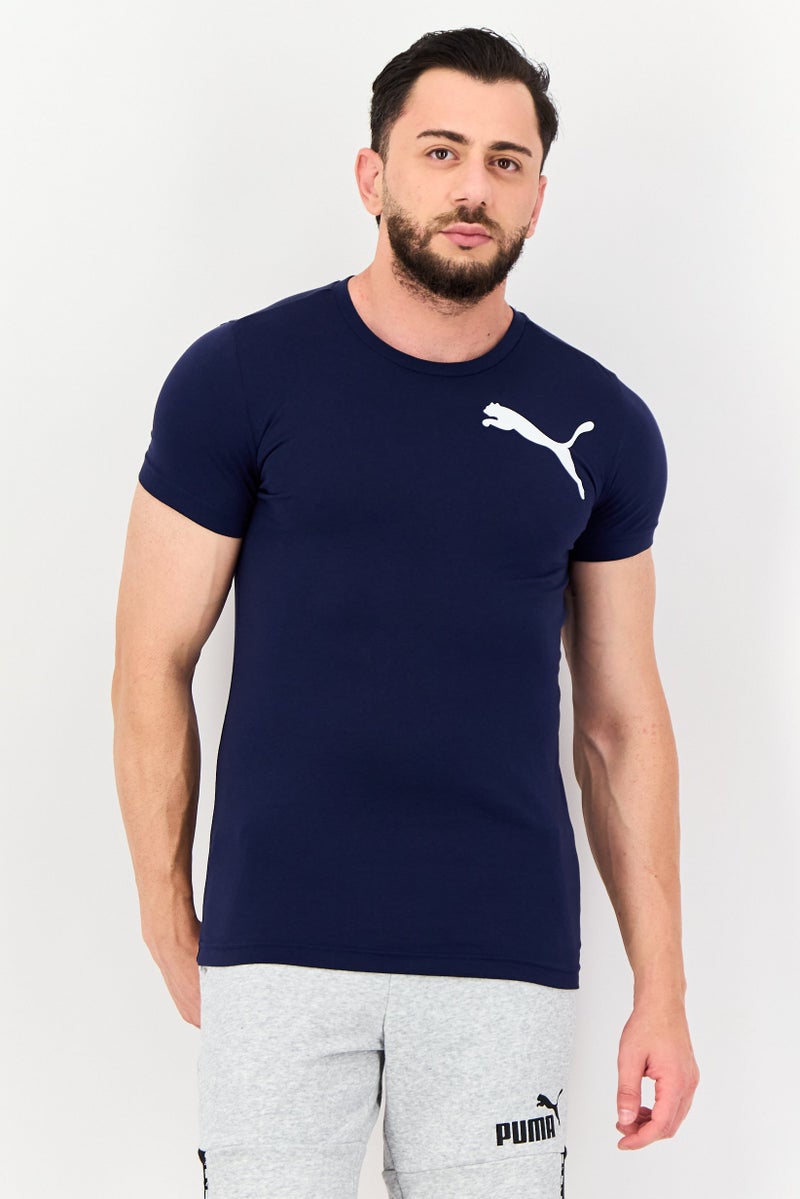 PUMA Men Sportswear Fit Short Sleeve Outdoor T-shirt, Navy - Image 1