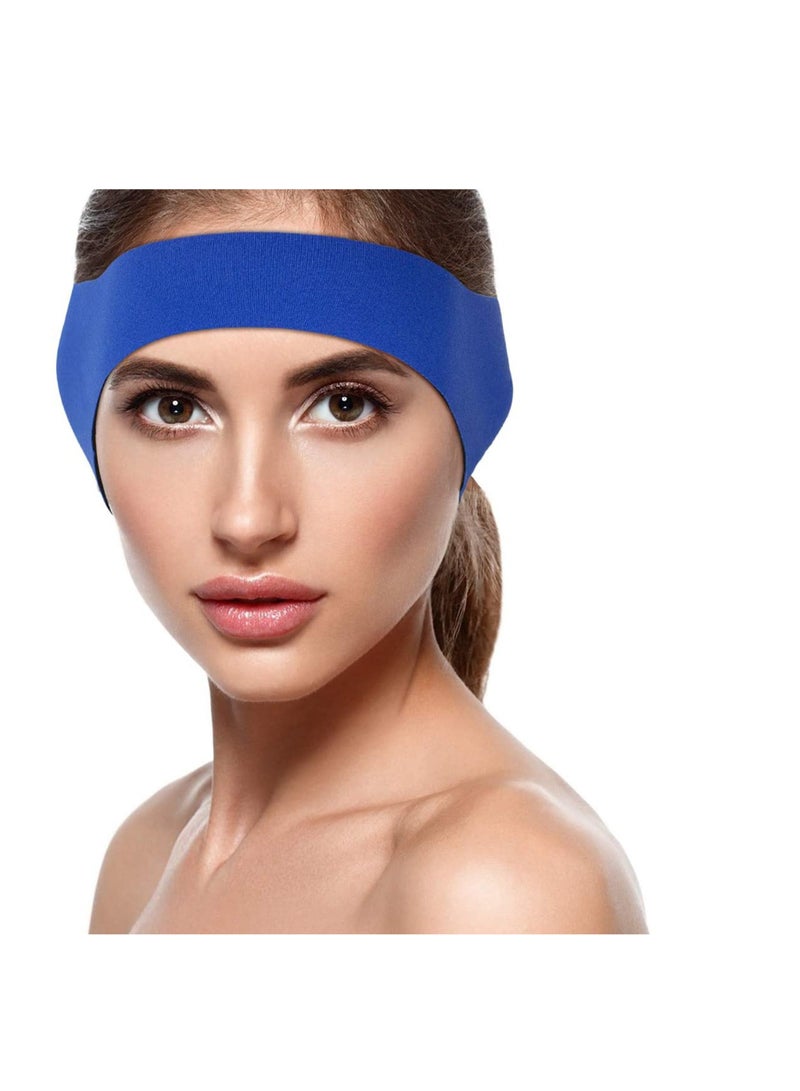 Loquat Swimming Headband Best Design Ear Band to Protect Swimmer Ears, Doctor Recommended to Keep Water Out and Earplugs in, Neoprene Adjustable - Image 2