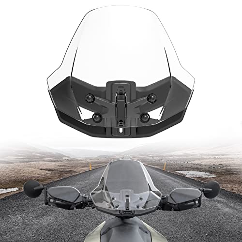 KATIMOTO Adjustable Sport Windshield for Ryker 20192024 Front Translucent Hard Coated Vented Windscreen Wind Deflector for Can Am Ryker 600 900 Sport  Rally Edition All Models Replace 219401032