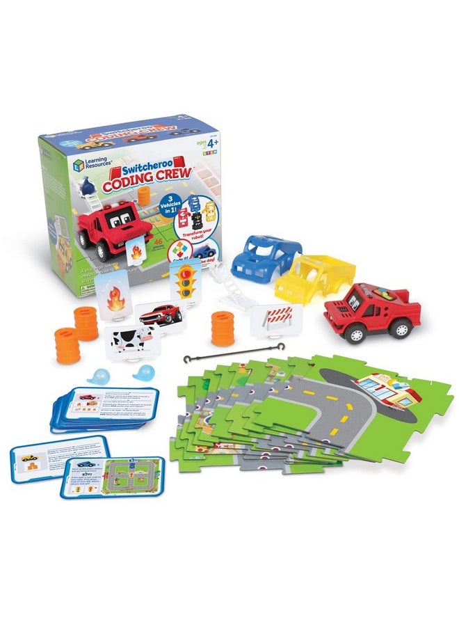 Learning Resources - Learning Resources Switcheroo Coding Crew - 46 Pieces, Ages 4+ STEM Toy for Kids, Interactive Robot, Gifts for Boys and Girls - Image 1