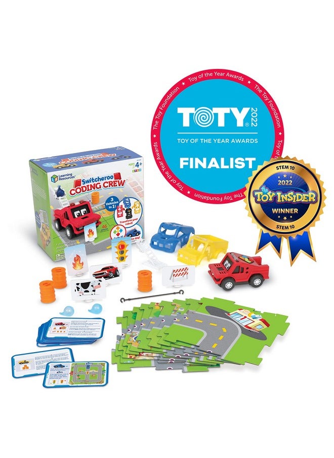 Learning Resources - Learning Resources Switcheroo Coding Crew - 46 Pieces, Ages 4+ STEM Toy for Kids, Interactive Robot, Gifts for Boys and Girls - Image 1