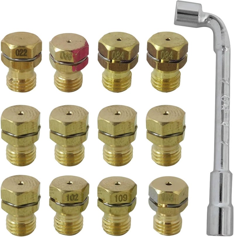 Globally trusted affordable quality Update Natural Gas to Propane Conversion Kit, GRLP4 LP Gas Conversion Kit with 12 Brass Orifice Nozzles Fit for Frigidaire & Fit for Kenmore & Suitable for Electrolux Range/Cooktop/Stove Local supply chain stock Suburban residential ship Batch uniform stable quality Wide range expanded design Permanent & temporary usable Multi-source stock guarantee Multi stock guarantee supply Easy assemble Storage burden minimized build Oil resistant Tight fitted parts Field tested quality Space saving Diverse requirement fit Daily use improved quality All condition fit Chemical free Elegant upgraded practical design New residential zone delivery Repeated use friendly design Growing order stock support User friendly optimized build Hot & cold climate compatible Natural tone color options - Image 1