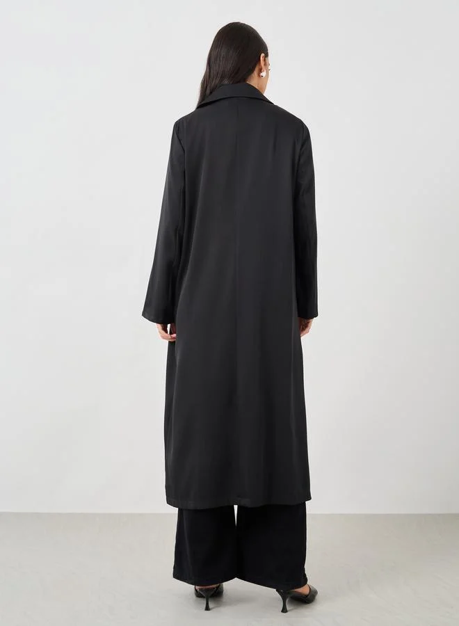 Styli Styli Regular Fit Notch Lapel Midi Kimono