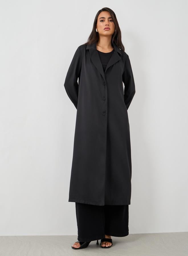 Styli Regular Fit Notch Lapel Midi Kimono - Image 2