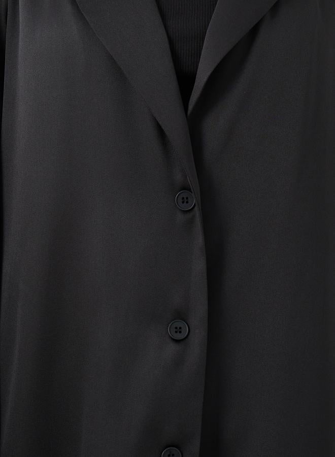 Styli Regular Fit Notch Lapel Midi Kimono - Image 4