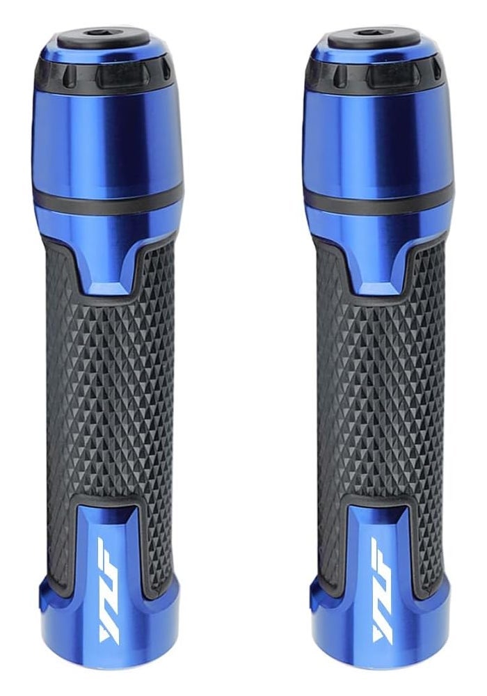 FREAXLL 2pcs 22mm 7/8" Motorcycle Handlebar Grip Ends Set for Yamaha YZF Models (Blue) - Image 3