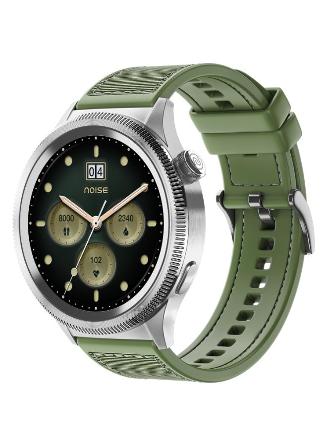 Noise Newly Launched Halo 2 Smart Watch 1st Ever Functional Rotating Dial (Axe-Cut Bezel), 1.43" AMOLED, Stainless Steel Build, Custom Transition Effects, BT Calling, Health Suite (Jade Alloy) - Image 1