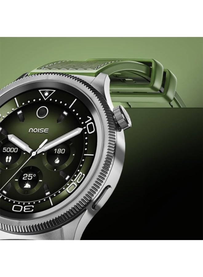 Noise Newly Launched Halo 2 Smart Watch 1st Ever Functional Rotating Dial (Axe-Cut Bezel), 1.43" AMOLED, Stainless Steel Build, Custom Transition Effects, BT Calling, Health Suite (Jade Alloy) - Image 4