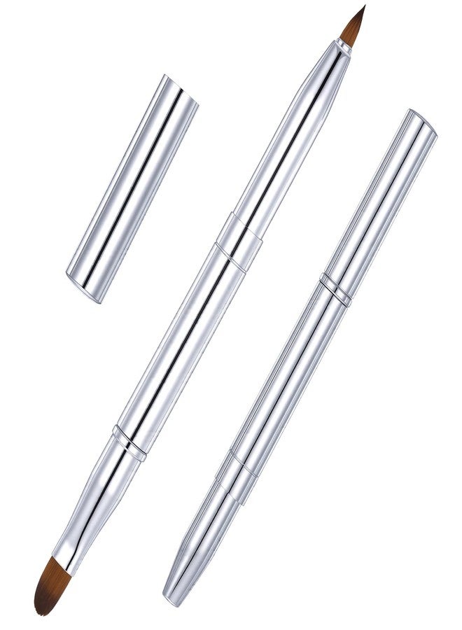 Jeffdad فرشاة مكياج شفاه مزدوجة الأطراف من جيفداد، فرشاة شفاه محمولة قابلة للسحب لأحمر الشفاه، وملمع الشفاه، وظلال العيون، مناسبة للسفر - Image 1