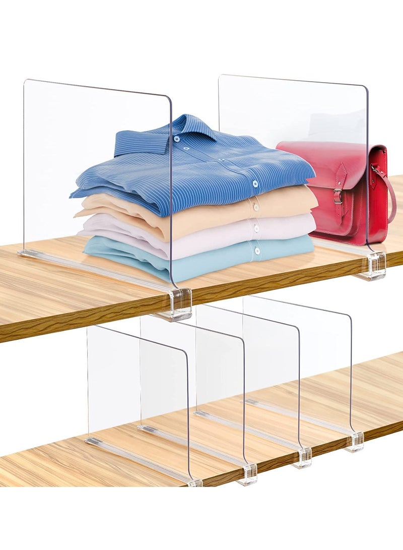 Clear Acrylic Shelf Dividers,Closets Shelf and Closet Separator for for Organization in Bedroom,Kitchen and Office Shelves - Image 3