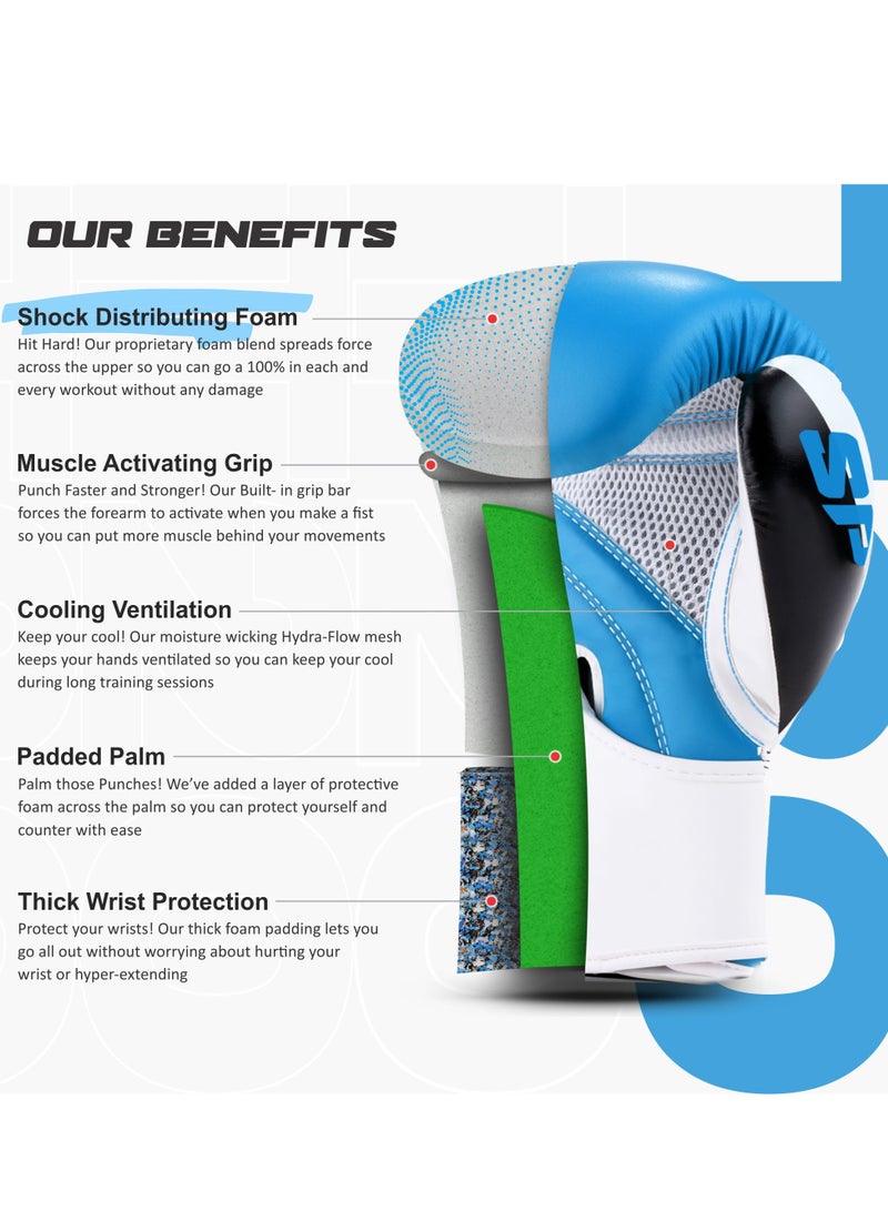 ستاربرو قفازات الملاكمة T20 قفازات الملاكمة الجلدية النباتية للتدريب على السجال مع بطانة مقاومة للماء شبكة شبكية مسامية لحماية اليدين - Image 4