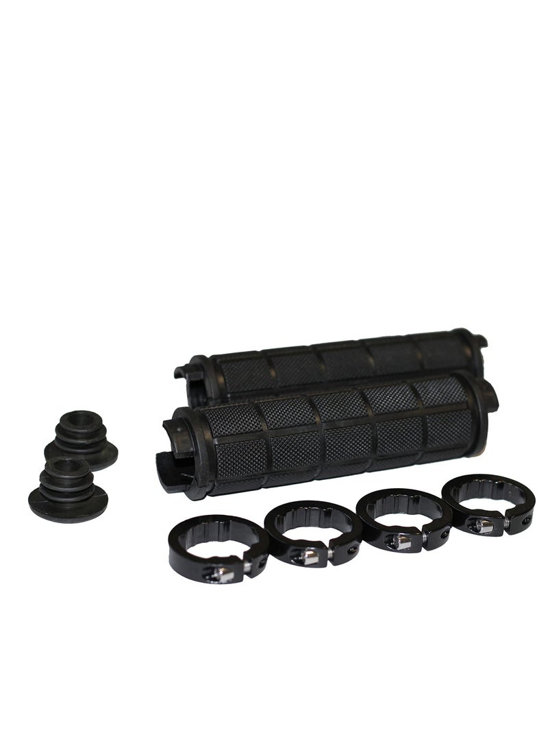 Generic Rubber Anti-Slip Handlebar Grips for MTB/BMX Mountain Bikes - Black 2 Pack Bicycle Accessories for Enhanced Comfort and Control - Image 5