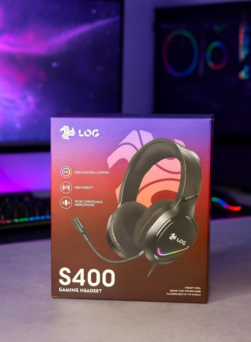 LOG S400 Wired Gaming Headset for PC & PS5 & PS4, Xbox, Nintendo Switch - Image 4