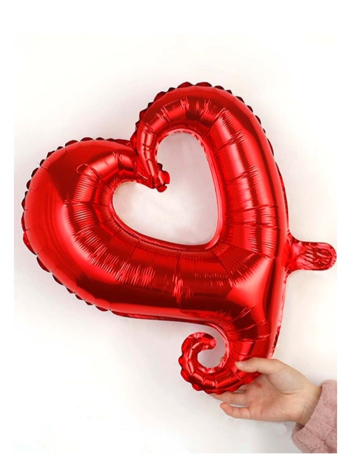 18 Pieces Of Large Red Balloons in the shape of letters for the phrase “Happy Anniversary” to decorate your anniversary party - Image 2
