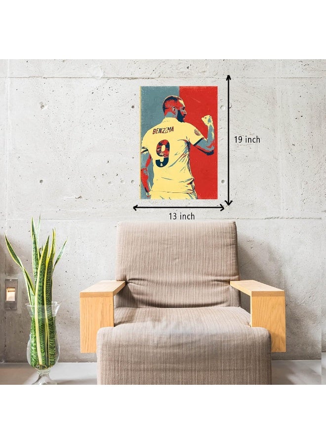 GRAY WALL Good Hope Karim Benzema Football Popart Poster - Image 2