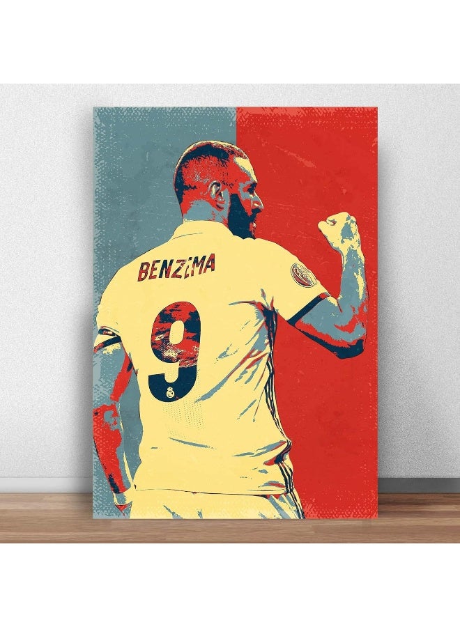 GRAY WALL Good Hope Karim Benzema Football Popart Poster - Image 1