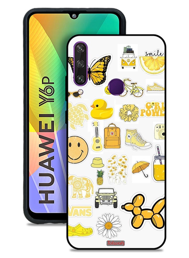 Tolwak Huawei Y6p Protective Case Cover Girly Tags - Image 1