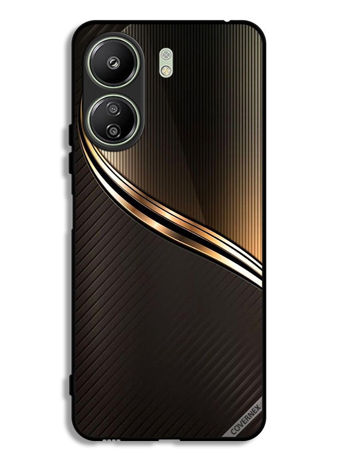 Covernex Xiaomi Redmi 13C Protective Case Cover Steel Pattern - Image 1