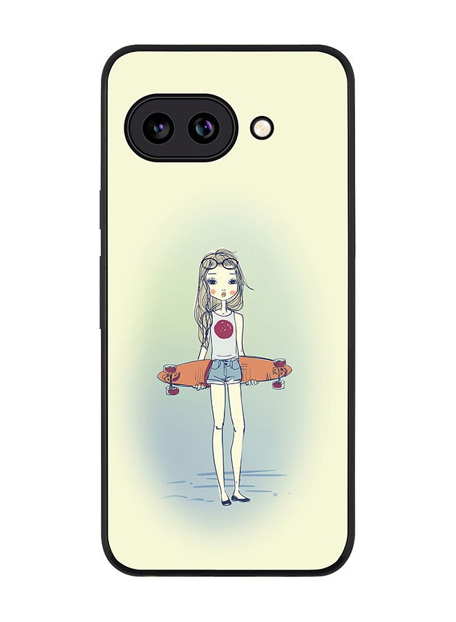 Stylizedd For Google Pixel 9a Case,Slim fit Camera Protection, Shockproof Thin Phone cover  - Skater Girl