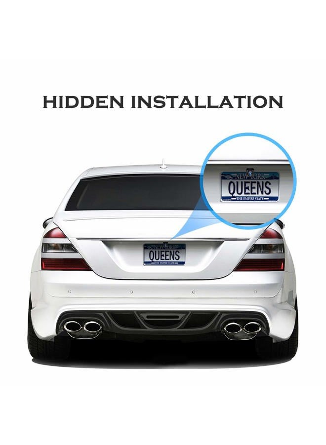 Pixelman Universal Car Rear View Camera License Plate Bracket,Upgraded Full Stainless Steel Backup Camera Mount Dash Cam Mirror Camera Accessory Rear Camera Mount,Only Installation Holder for Back Up Camera - Image 5