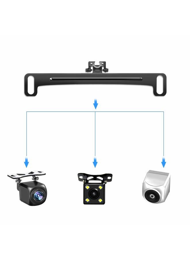 Pixelman Universal Car Rear View Camera License Plate Bracket,Upgraded Full Stainless Steel Backup Camera Mount Dash Cam Mirror Camera Accessory Rear Camera Mount,Only Installation Holder for Back Up Camera - Image 4
