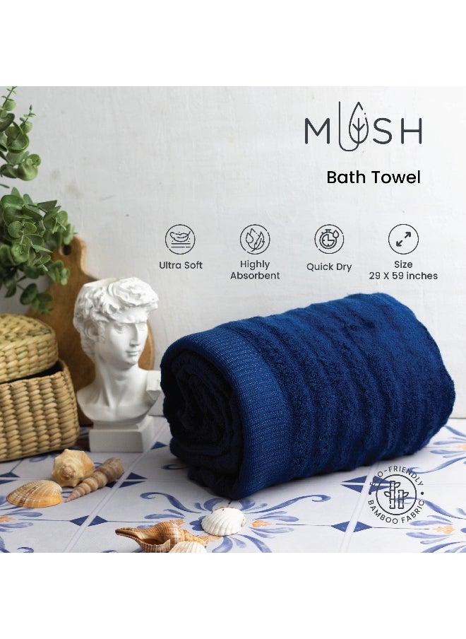 550 GSM Bath Towel 1 - Navy Blue | 100 Bamboo |Ultra Soft, Absorbent  Quick Dry Towel for Bath, Beach, Pool, Travel, Spa  Shower | 29 x 59 Inches - pzsku/ZFEB986EDF4ED42A03B81Z/45/_/1732513178/30ea5330-8227-497b-93d1-cb4d377c504d