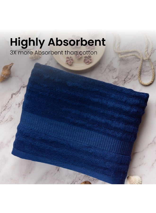 550 GSM Bath Towel 1 - Navy Blue | 100 Bamboo |Ultra Soft, Absorbent  Quick Dry Towel for Bath, Beach, Pool, Travel, Spa  Shower | 29 x 59 Inches - pzsku/ZFEB986EDF4ED42A03B81Z/45/_/1732513181/93e424a5-f23b-48cd-a339-9ba9ae95c38c