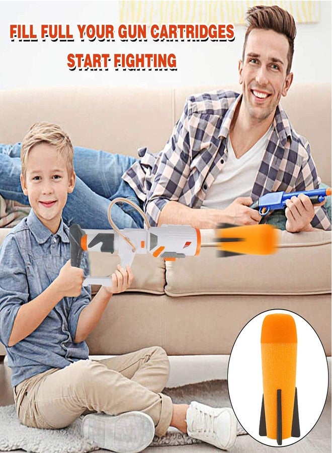 EKIND 3-Pack Mega Missile Refill for Toy Rocket Launcher, Foam Ammo Compatible for Nerf N-Strike Elite Series (Orange) - Image 2
