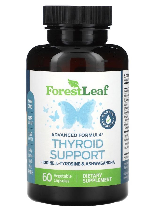 ForestLeaf Thyroid Support 60 Vegetable Capsules - Image 1