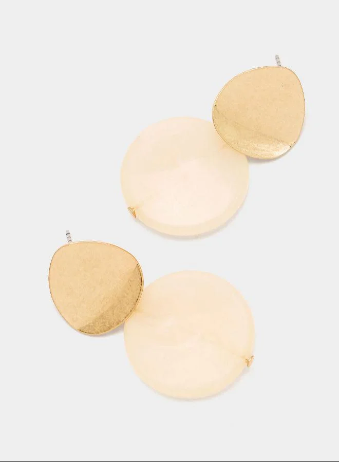 بارفوا أقراط دائرية مع راتنج