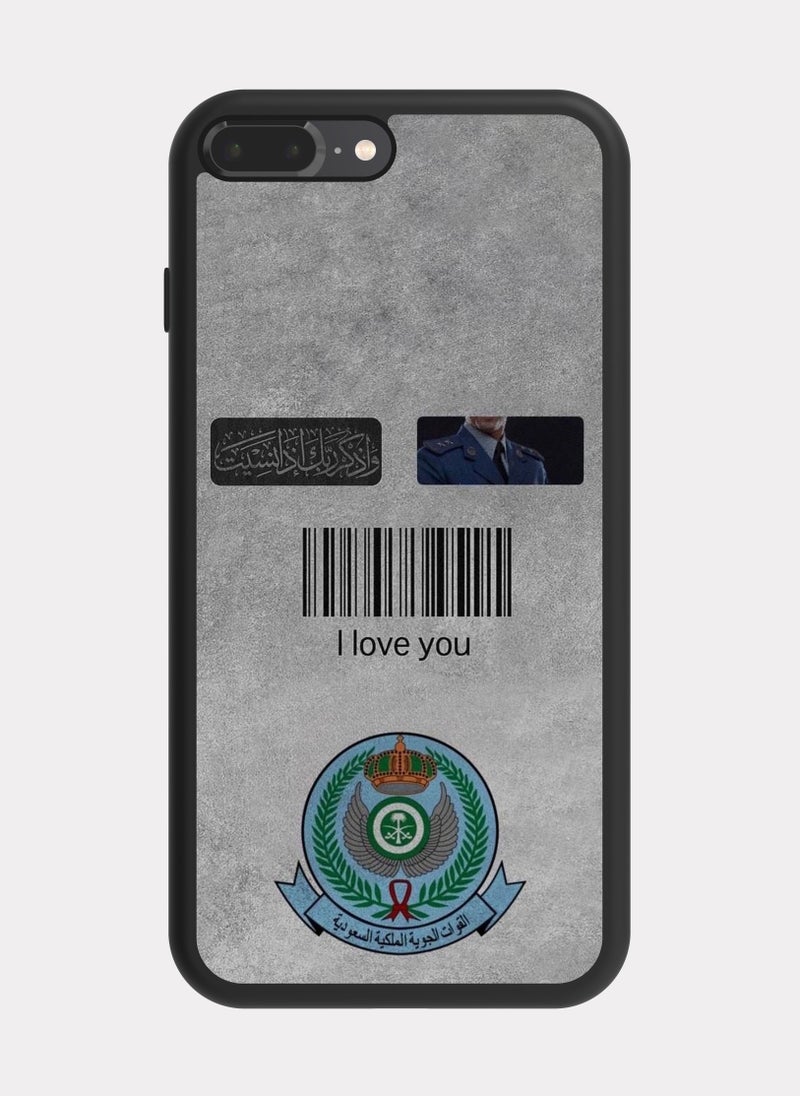 بكسلات كفر ايفون 8 بلس القوات الجوية الملكية السعودية رمادي - Image 1