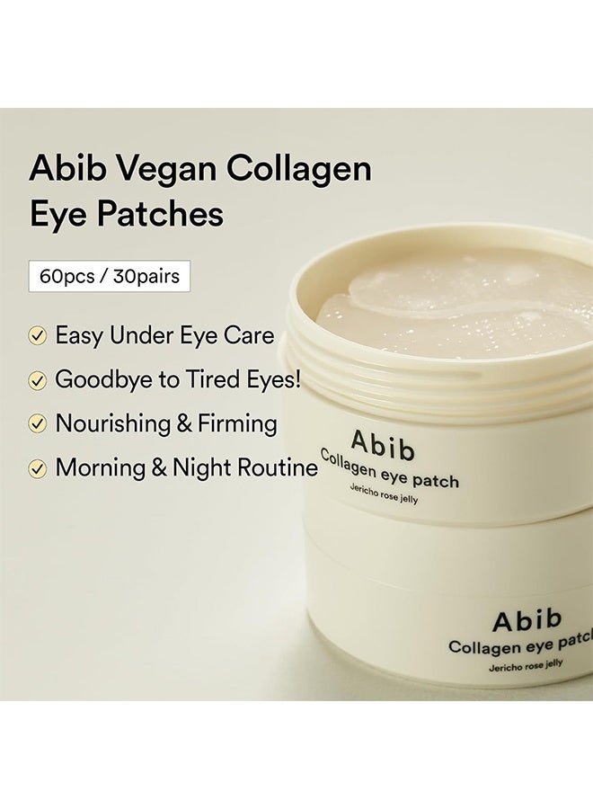 abib Collagen Eye Patch Jericho Rose Jelly 60 Patches, Korean Under Eye Patches for Puffy Eyes and Dark Circles, Anti-Wrinkle, Collagen, Caffeine, Niacinamide, Ceramide, Antioxidant, Skin Care - Image 2
