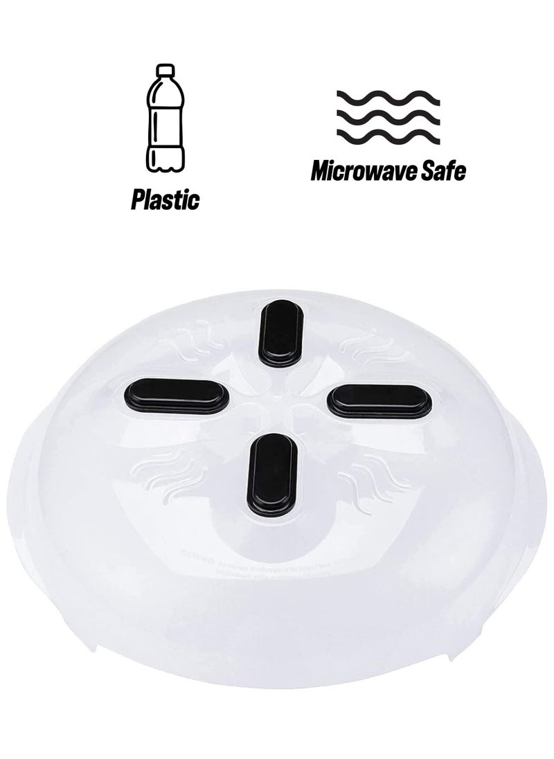 Excefore - Magnetic Microwave Cover for Food Microwave Splatter Cover Clear Plate Dish Covers for Microwave Oven Cooking Anti-Splatter Guard Lid with Steam Vents BPA Free - Image 1